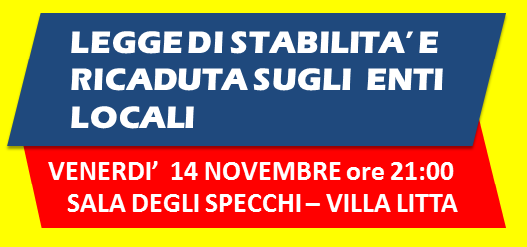 Legge di stabilità e ricaduta sugli enti locali